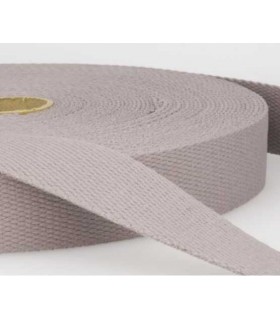 Sangle a sac Coton - 30mm GRIS CLAIR