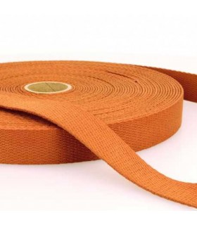 Sangle a sac Coton - 30mm Rouille