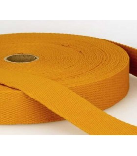 Sangle a sac Coton - 30mm Moutarde