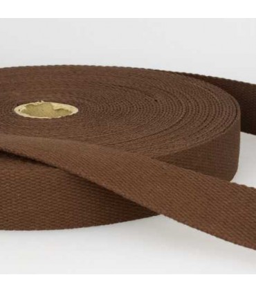 Sangle a sac Coton - 30mm CHOCOLAT