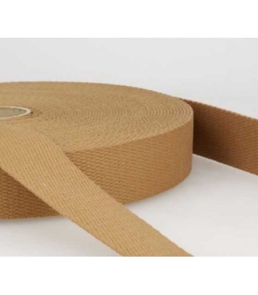 Sangle a sac Coton - 30mm CAMEL