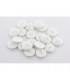Bouton Couture Polyester Mat 10mm BLANC