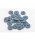 Bouton Couture Polyester Mat 10mm BLEU ORAGE