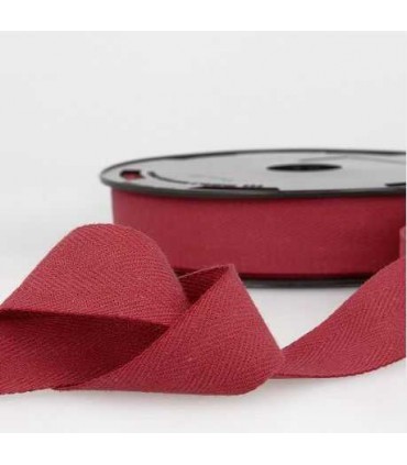 Serge de Coton 11mm BORDEAUX