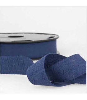 Serge de Coton 11mm Marine