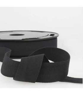 Serge de Coton 11mm Noir