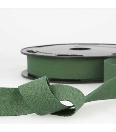Serge de Coton 11mm VERT BOUTEILLE