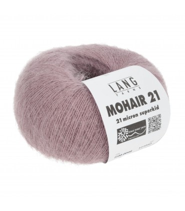 LANG YARNS : Mohair 21 -0048 -Vieux Rose