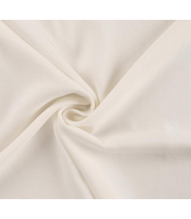 TWILL de Viscose Lourde Unie - BLANCHE