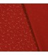 Popeline de Coton d’étoile de Noël ROUGE