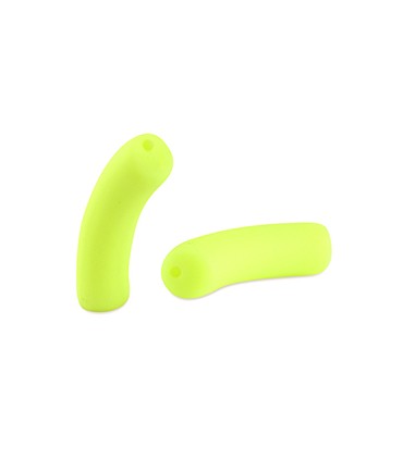 Perles Acryliques Tubes MAT NÉON - JAUNE