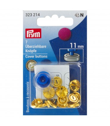 PRYM : Bouton a recouvrir 11mm - or