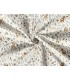 Popeline de Coton Bambi de Noël BLANC CASSÉ