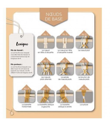 Macramé Super Facile - Noeuds de base & projets pas à pas