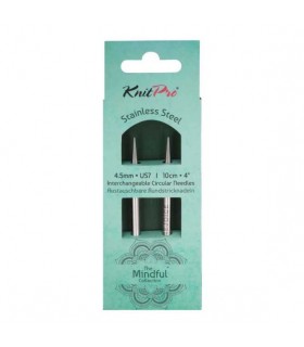 Knit Pro - Métal - Pointes d'aiguilles 10cm - Câble 40cm - n°4,5