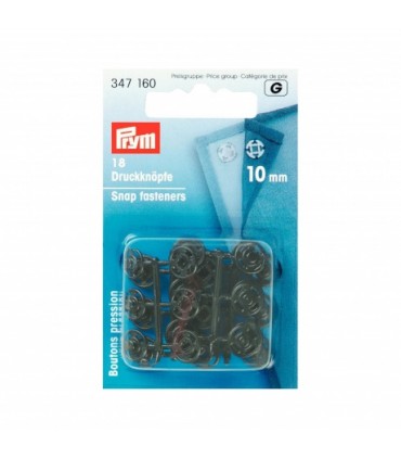 Prym : Pression plastique NOIR 10mm
