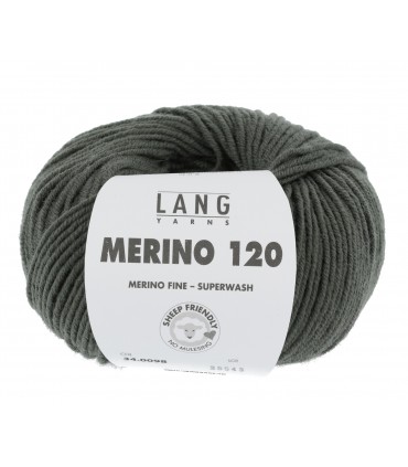 LANG YARNS   Merino 120 KAKI