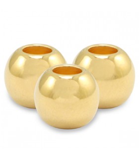 Perles en métal DQ DORÉ - 4mm