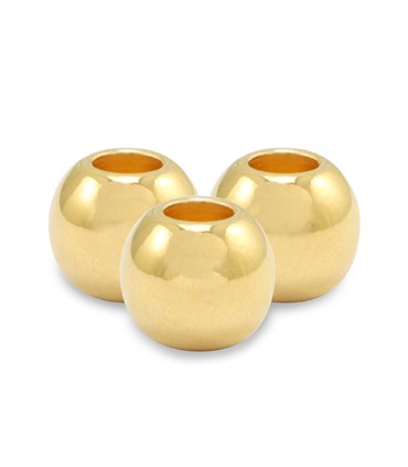 Perles en métal DQ DORÉ - 4mm