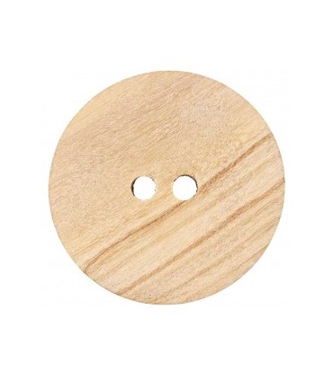 Boutons Bois 2- trous - 13mm