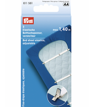 Fixe draps élastiques 18mm blanc