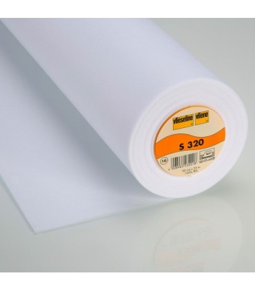 ENTOILAGE VLIESELINE: S320 - Cantonnière - 90cm - blanc