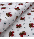 Popeline de coton imprimé cloches de Noël