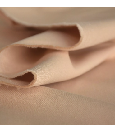 COUSETTE : Tissu Gabardine - Pêche