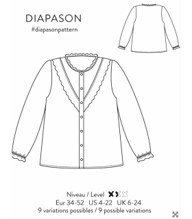 ATELIER SCÄMMIT : blouse DIAPASON