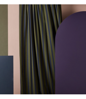 ATELIER BRUNETTE : Coton bicolore KAKI & MARINE