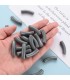 Perles acryliques Tube ANTRACITE
