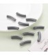 Perles acryliques Tube ANTRACITE