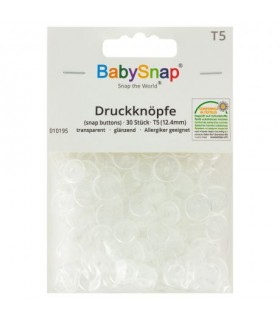 BABY SNAP : Pressions rondes TRANSPARENT