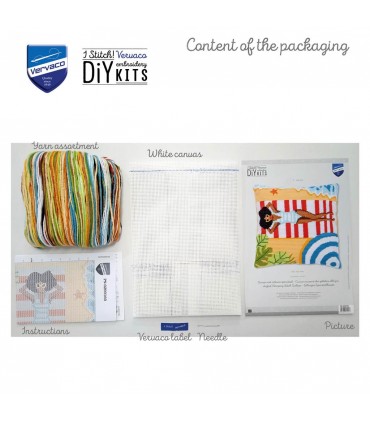 VERVACO : Kit Gobelin coussin - PLAGE