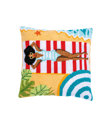 VERVACO : Kit Gobelin coussin - PLAGE