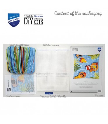 VERVACO : Kit Gobelin coussin - ÉTÉ