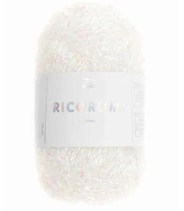 RICO DESIGN Ricorumi LAMÉ BLANC IRISÉ