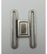Boucle de ceinture Argent 50mm