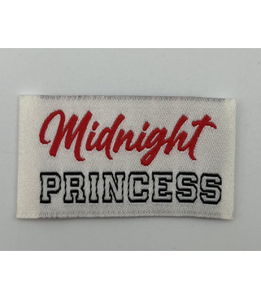 Étiquette tissée à coudre : Midnight Princess