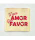 Étiquette tissée à coudre : Mor Amor Por Favor