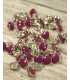 ÉGLANTINE et ZOÉ : Bouton Bottines CHIC 10mm MAGENTA