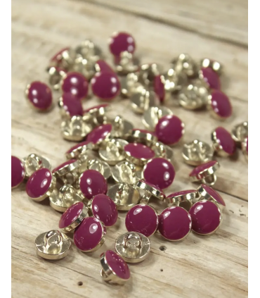 ÉGLANTINE et ZOÉ : Bouton Bottines CHIC 10mm MAGENTA