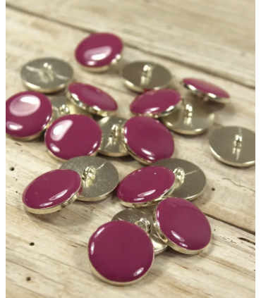 ÉGLANTINE et ZOÉ : Bouton Bottines CHIC 10mm MAGENTA