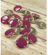 EGLANTINE et ZOE Bouton Bottines CHIC 20mm MAGENTA