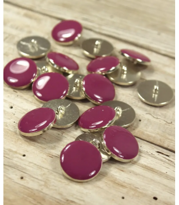 EGLANTINE et ZOE Bouton Bottines CHIC 20mm MAGENTA