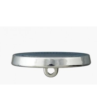 Bouton Métal sur pied : 25mm - MARINE petits traits