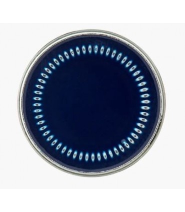 Bouton Métal sur pied : 25mm - MARINE petits traits