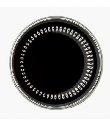 Bouton Métal sur pied : 25mm - NOIR petits traits