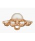 Bouton sur pied : 23mm - Strass OR