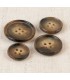 Bouton de Costume - 23mm - Écailles MARRON